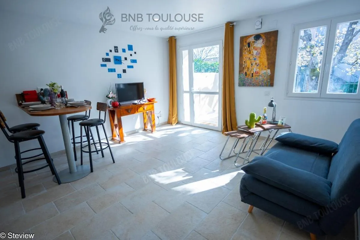 Apartman Bnb Toulouse - Refuge Urbain - Clim - Terrasse - Parking - Wifi - Proche Transports